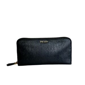 PRADA Saffiano Vittello‎ Move Round
Zipper Wallet 1ML506.
